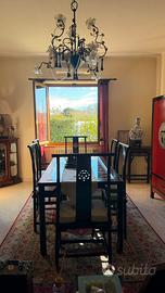 Tavolo stile cinese e sedie