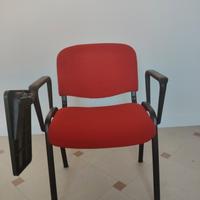 Sedie per corsi con scrittoio ribaltabile 