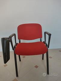 Sedie per corsi con scrittoio ribaltabile 