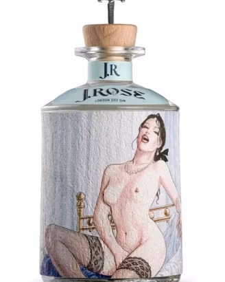 Gin Jrose n 6 London dry designer Milo Manara