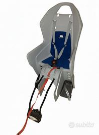 seggiolino bici posteriore bimbi  fissaggio telaio