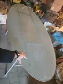 Tavolo ovale vetro temperato - tavola espositore