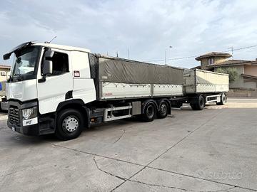 RENAULT T 460 RIBALTABILE BILATERALE + RIMORCHIO
