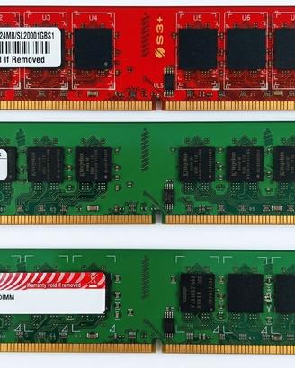 RAM 800MHz 4Gb Desktop  (1GB + 1GB + 2GB) 