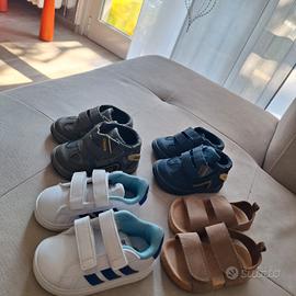 Kit di 4 paia scarpe nr. 19 MAI USATE