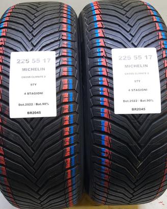 2 GOMME 225 55 17 MICHELIN BR2045