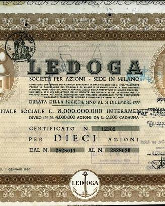 LEDOGA * nome storico FARMACEUTICA MILANESE