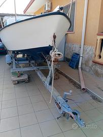 Semicabinato 5 mt + Johnson 40CV + Carrello Omolog