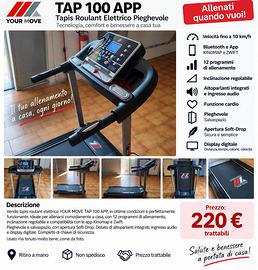 Tapis Roulant Your Move YM TAP 100 APP PRO