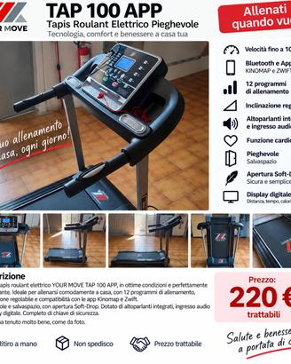 Tapis Roulant Your Move YM TAP 100 APP PRO
