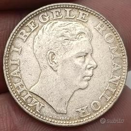 Moneta argento 200 lei Regno di Romania Mihai I