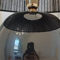 Lampada nera in ceramica