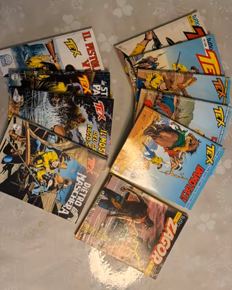 Lotto 10 fumetti 9 Tex e 1 Zagor