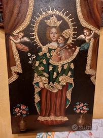 Quadro stile barocco andino 