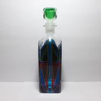 Bottiglia da Liquore in Vetro Colorato, Vintage