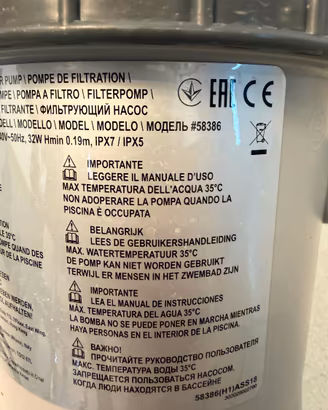 Pompa filtro piscina 3.028 L/h – fino a 17.400 lit
