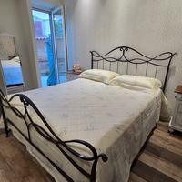 struttura letto matrimoniale ferro battuto pieno 