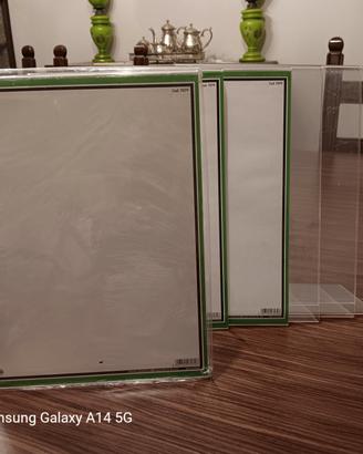 portalistini in plexiglass formato A4