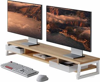 Supporto per Doppio Monitor  L108 x W25,5 x H13,8c
