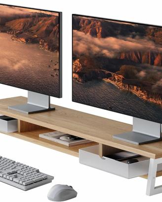 Supporto per Doppio Monitor  L108 x W25,5 x H13,8c