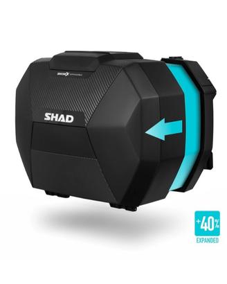 SHAD VALIGIE LATERALI ESPANDIBILI SH38X CARBON COV
