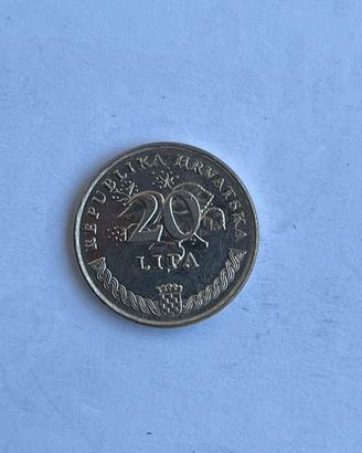 20 Lipa moneta Croazia 1994