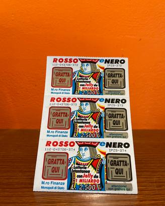 Gratta e vinci ‘Rosso e nero’