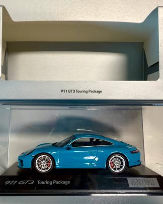 1:43 Porsche 911 GT3 Touring Blu Miami LIMITED