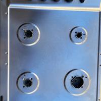 Piano cottura 4 fuochi in acciaio inox