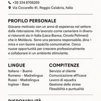 Cameriere/aiuto-cuoco/aiuto-paticcere/barman/baris