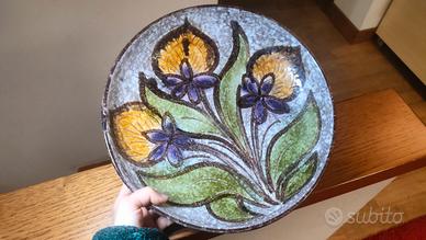 piatto decorativo floreale 