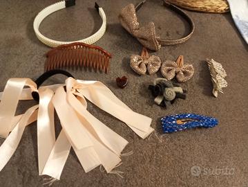 Lotto Accessori Capelli Cerchietti Pinze Forcine