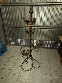 portafiori portavasi in ferro battuto 