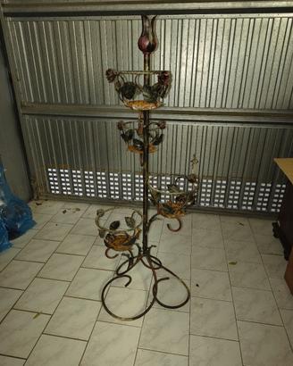 portafiori portavasi in ferro battuto 