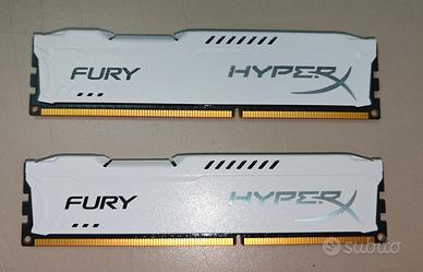 Ram DDR3 HyperX Fury White Kingston 8gb