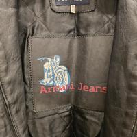 Armani vintage 90s giacca moto pelle uomo L