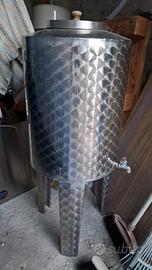 Recipiente per olio o vino in acciaio inox