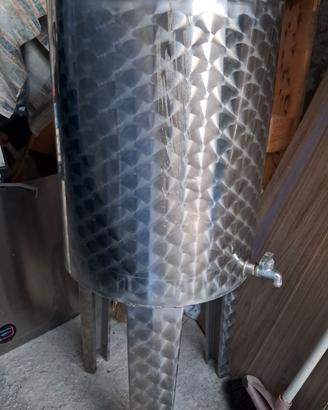 Recipiente per olio o vino in acciaio inox