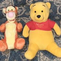 2 Peluche big Winnie the pooh,Tigro vintage disney