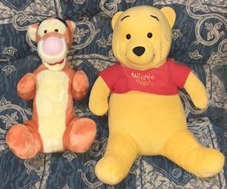 2 Peluche big Winnie the pooh,Tigro vintage disney