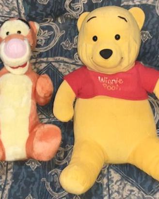 2 Peluche big Winnie the pooh,Tigro vintage disney
