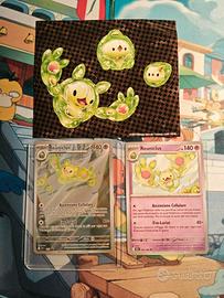 Pokemon Reuniclus 212 Promo con sticker Luce Nera 