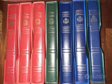 Francobolli 7 cartelle Marini Postiglione