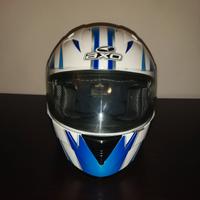 Casco Axo New Goblin blu / bianco.