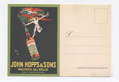 N. 2 CARTOLINE PUBBLICITARIE JOHN HOPPS & SONS