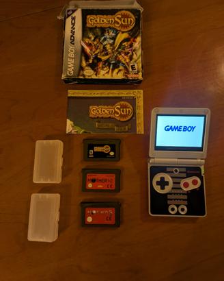 Gameboy Advance SP IPS2 + Giochi