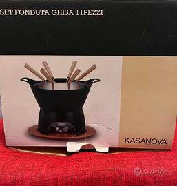 Set fonduta Kasanova in ghisa da 11 pezzi