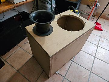 Cassa box subwoofer 38 cm bassone 26 hz airport