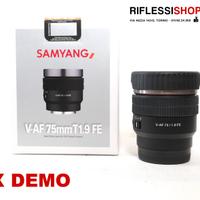 EX DEMO SAMYANG V-AF 75MM T1.9