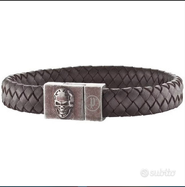 Police Bracciale Uomo Eternal in pelle Teschio